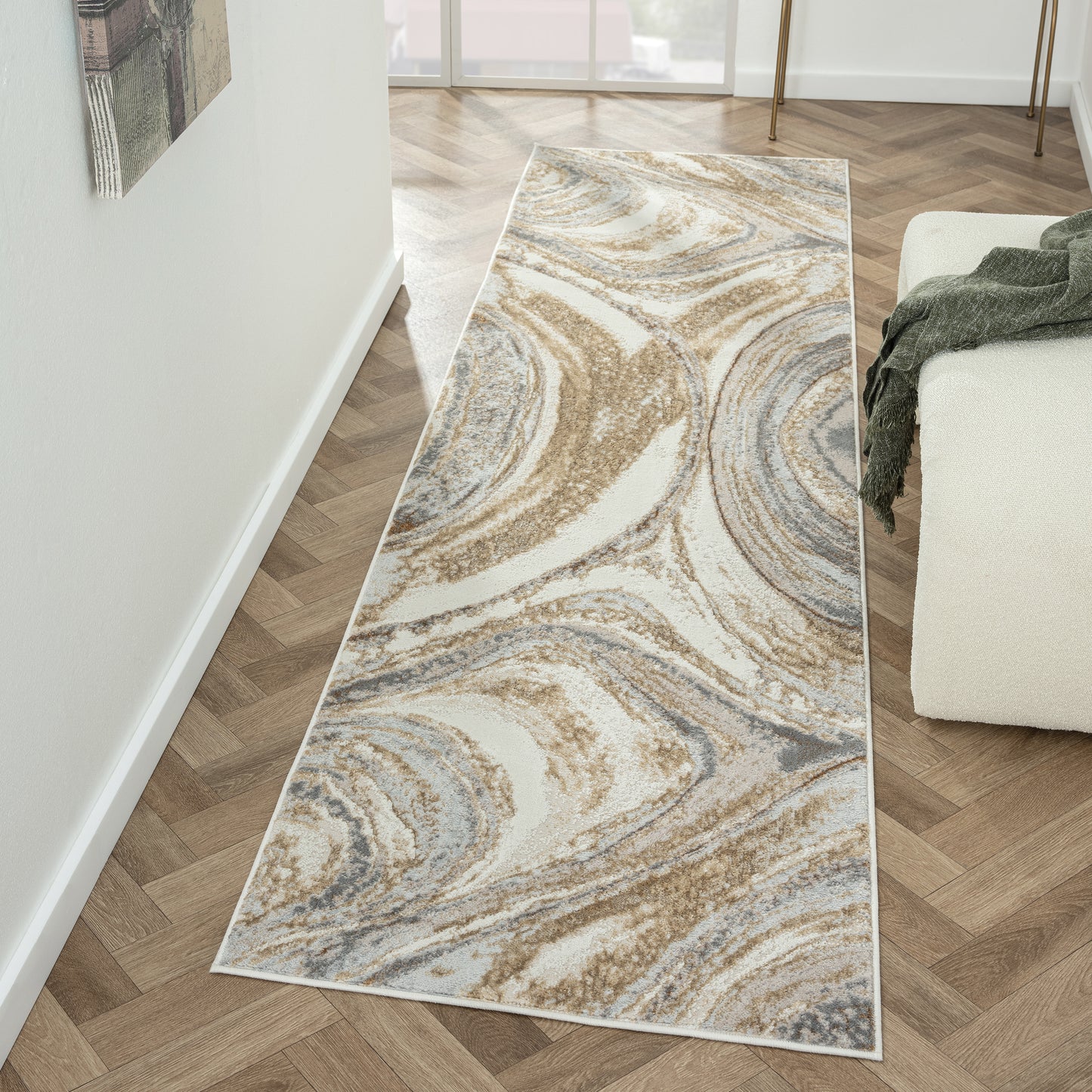 Amber 184 Sand Designer Rug - decorstore