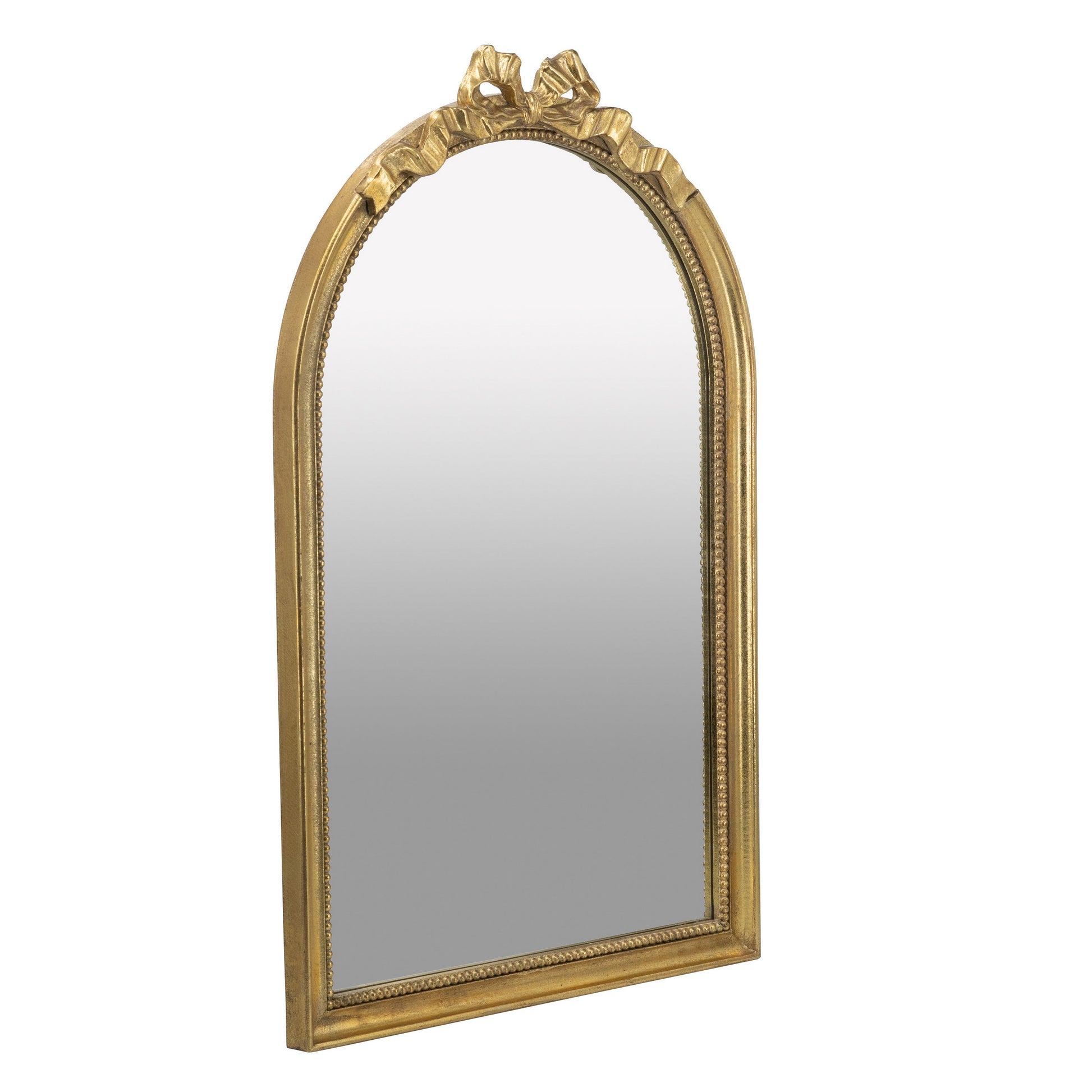 Stockholm Arched Gold Bow Mirror - decorstore