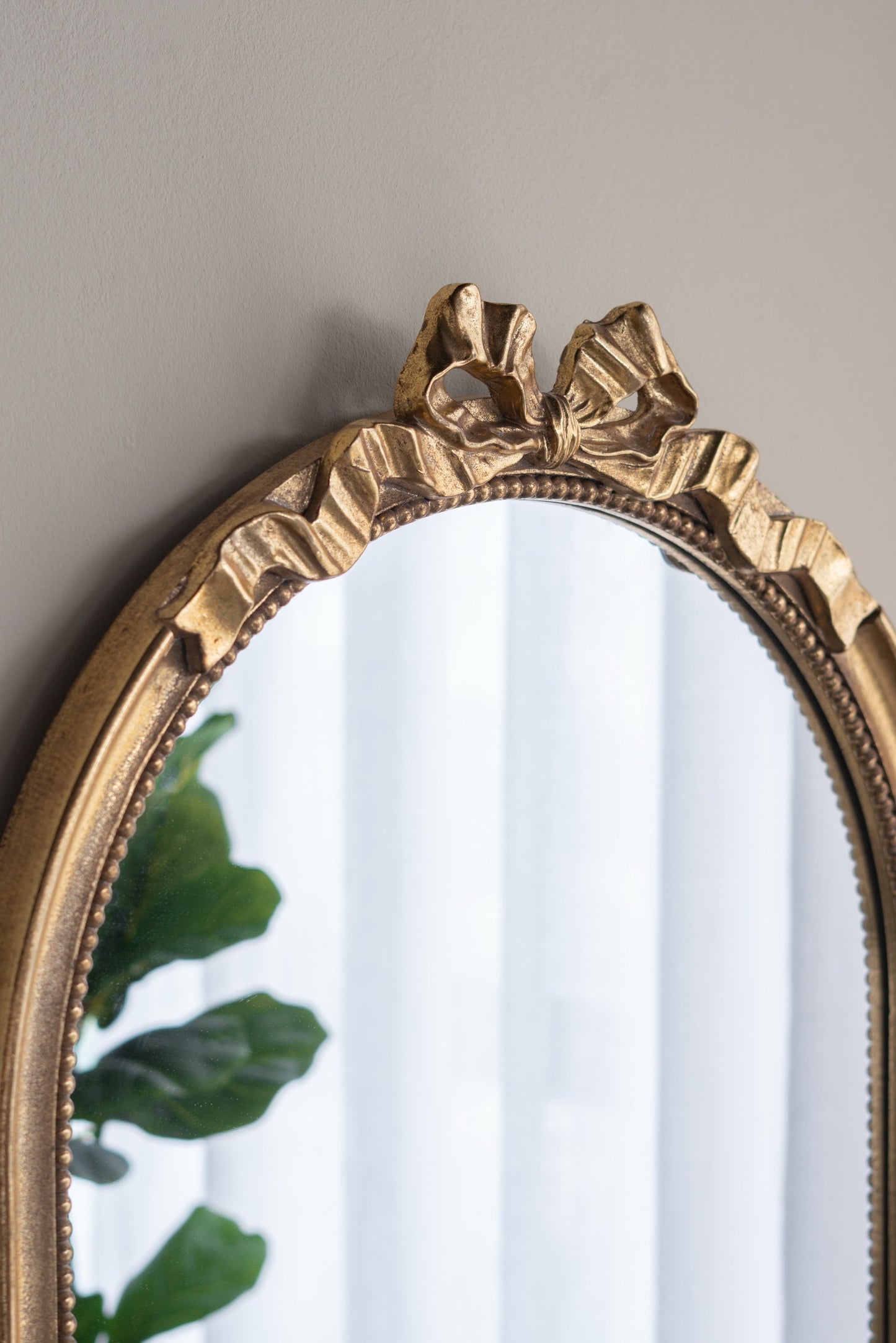 Stockholm Arched Gold Bow Mirror - decorstore
