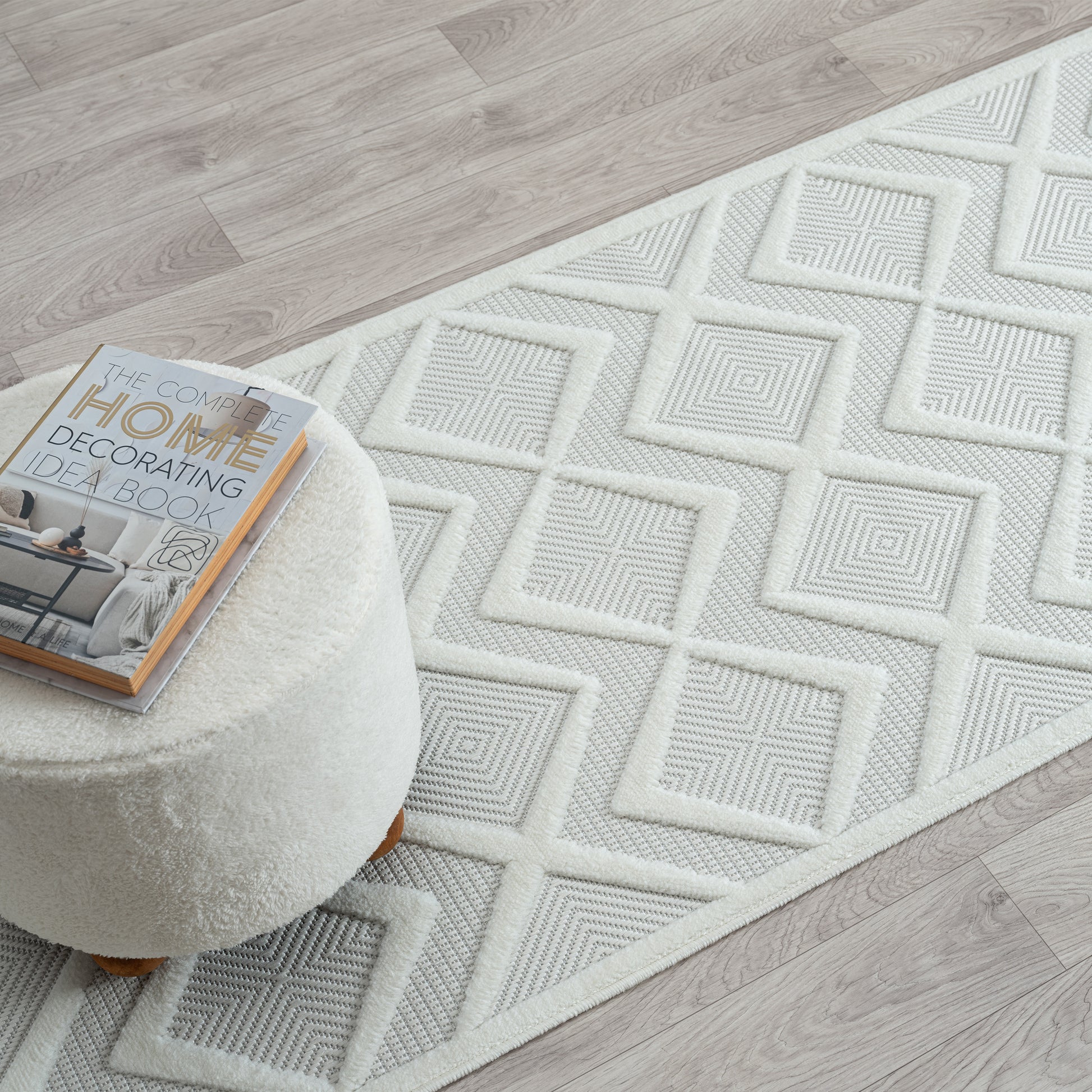 Calm 417 Pearl Designer Rug - decorstore