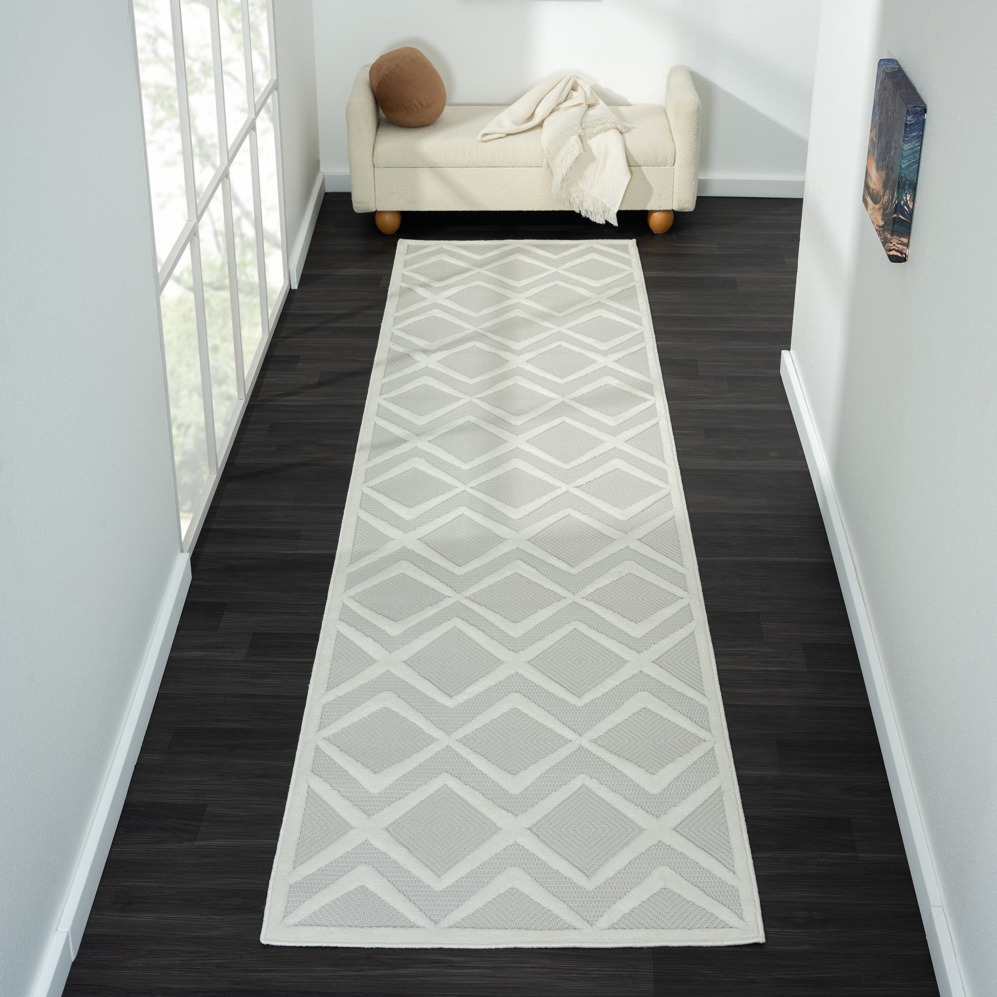 Calm 417 Pearl Designer Rug - decorstore