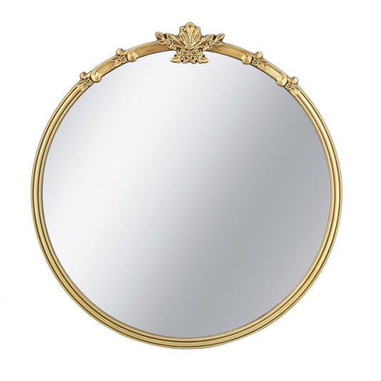 Timeless Round Mirror – Gold Leaf Finish - decorstore
