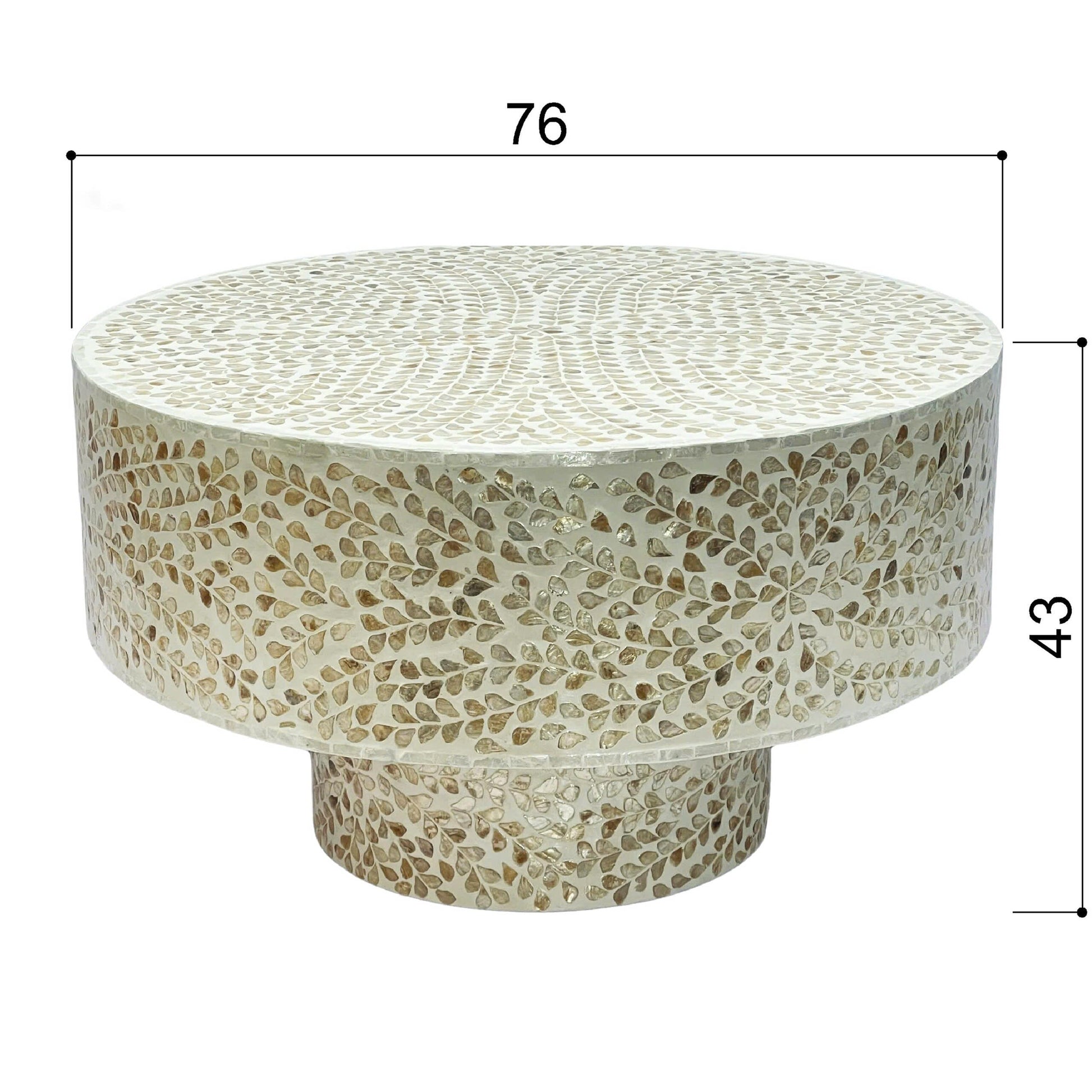Mother of Pearl Coffee Table – Classic Silhouette - decorstore
