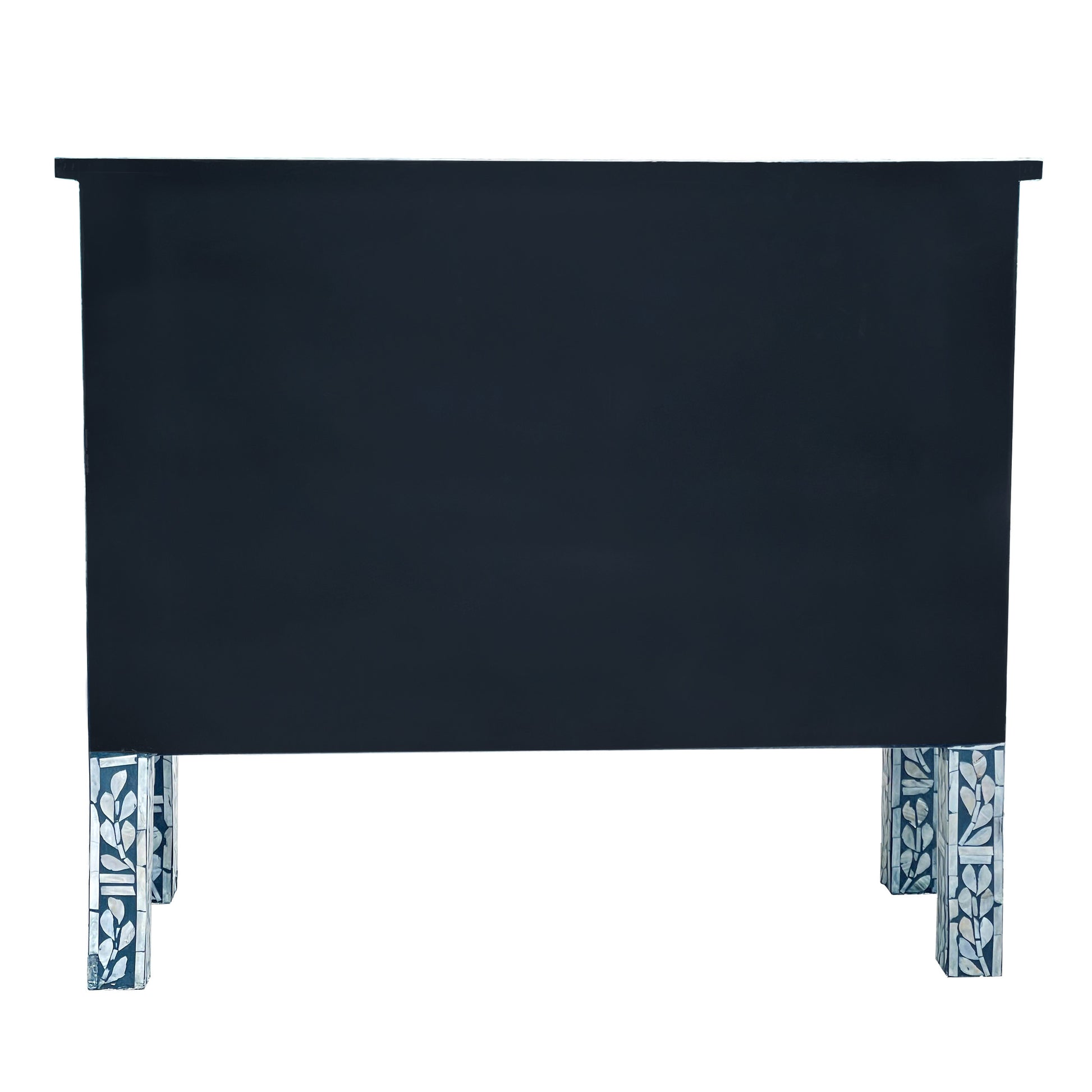 Mother of Pearl Curved Inlay Chest – Coastal Blue - decorstore