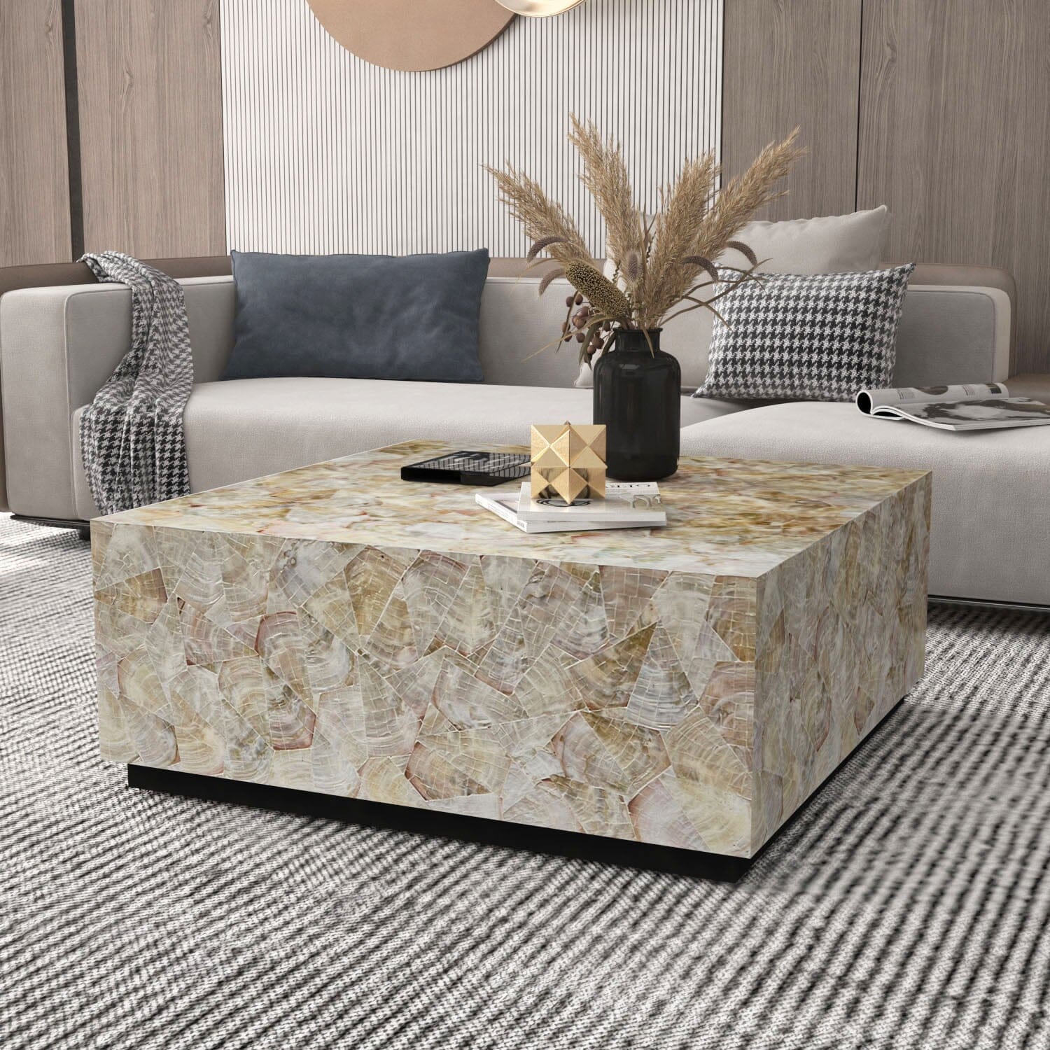 Artisan Pearl Peak Handmade Coffee Table - decorstore