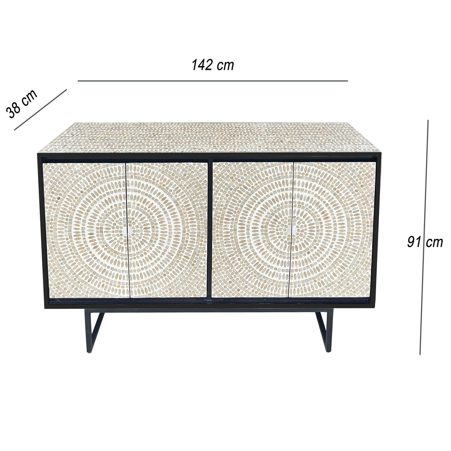 Mother of Pearl Swirl Grace Sideboard - decorstore
