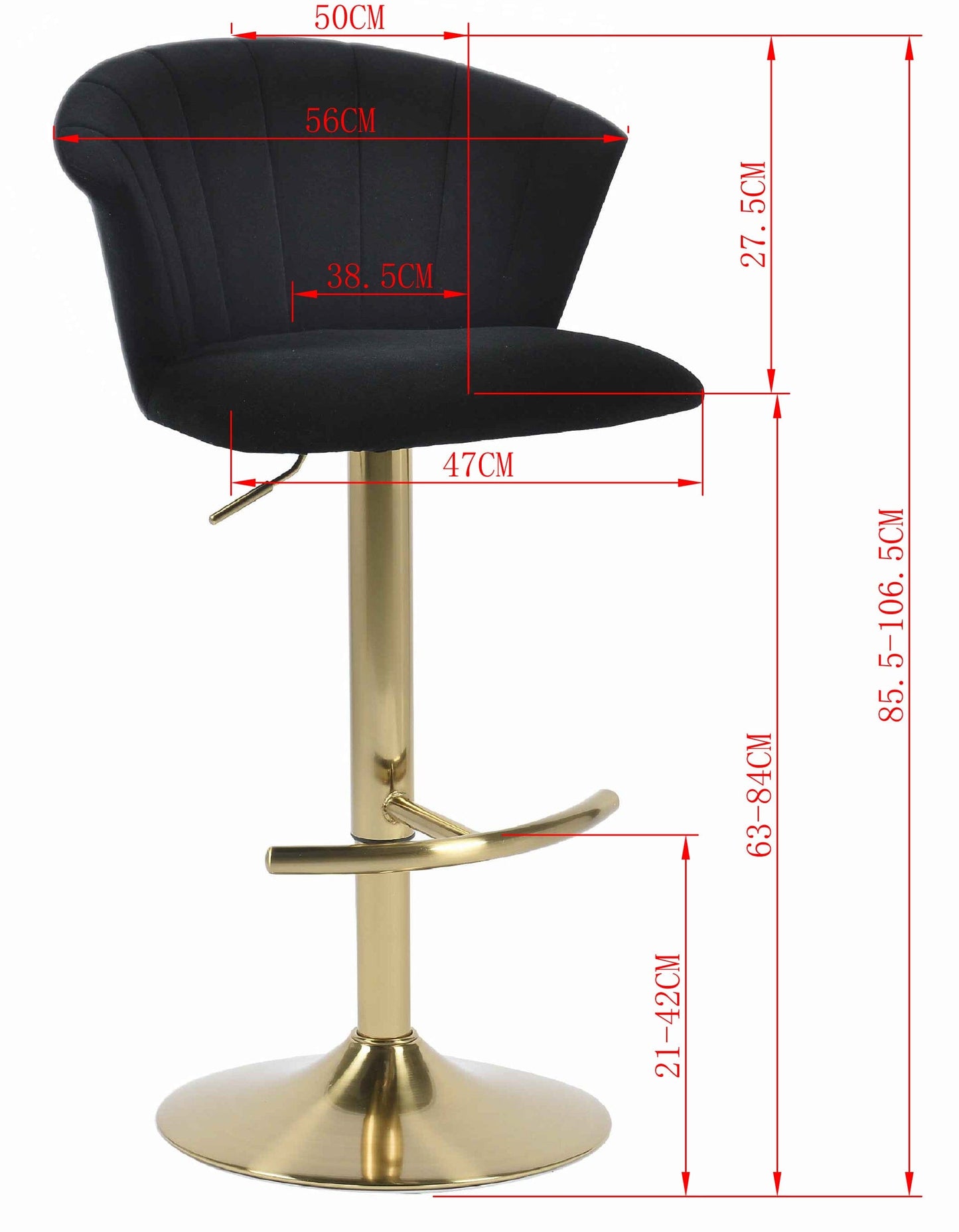 Golden Velevet Barstool - decorstore