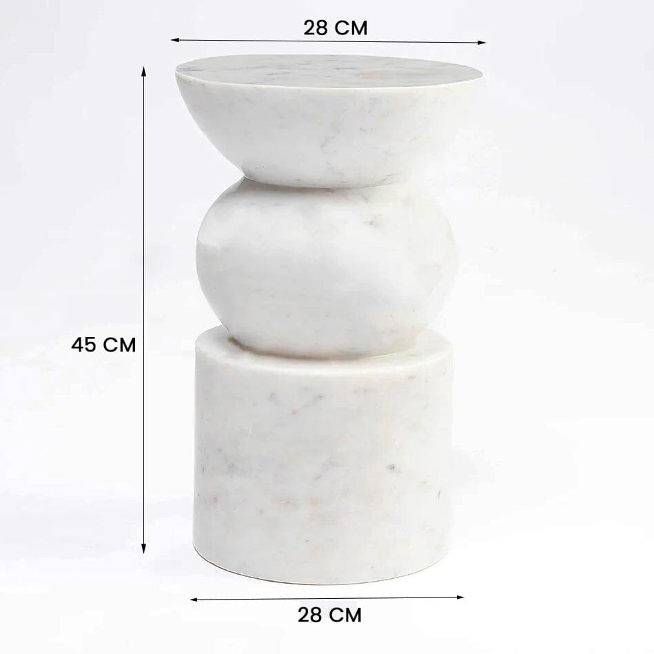 Umbra Solid Marble Side Table - decorstore