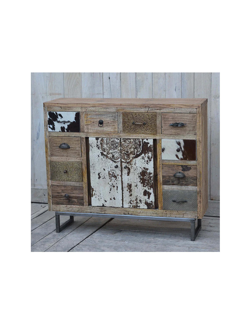 Boho Cowhide Chest Of Drawers - decorstore