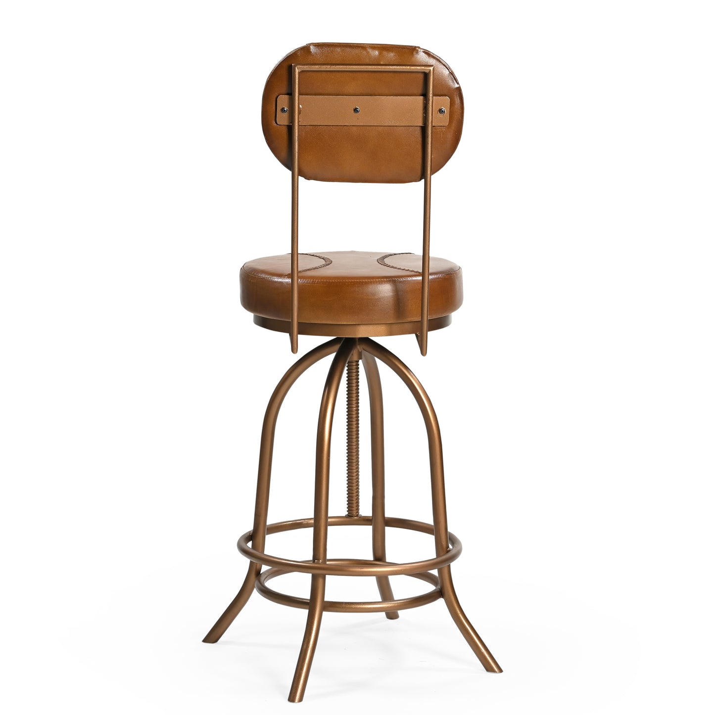 Leather Windup Mitt Bar Chair - decorstore