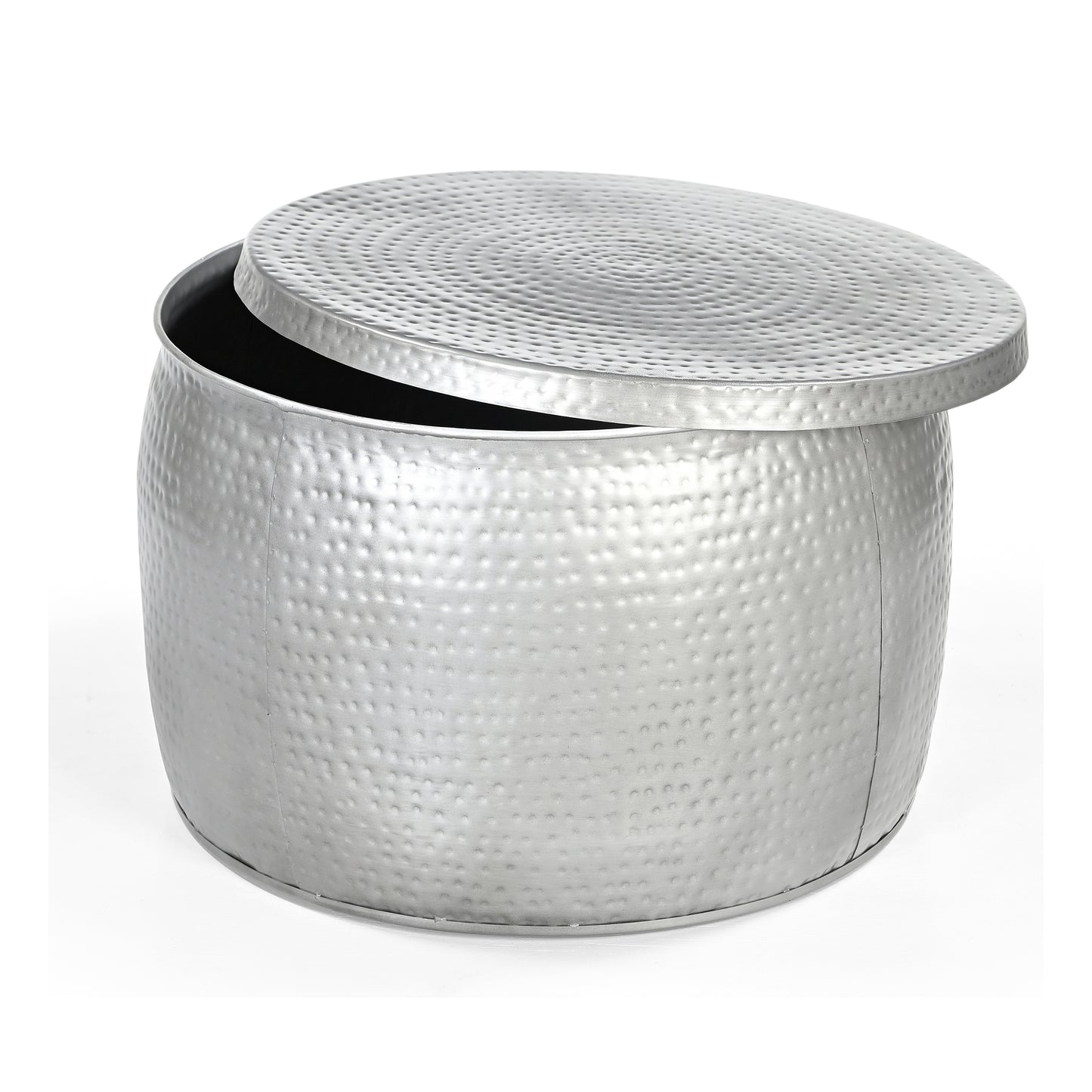 The Hand Punched Metal Circle Coffee Table - decorstore