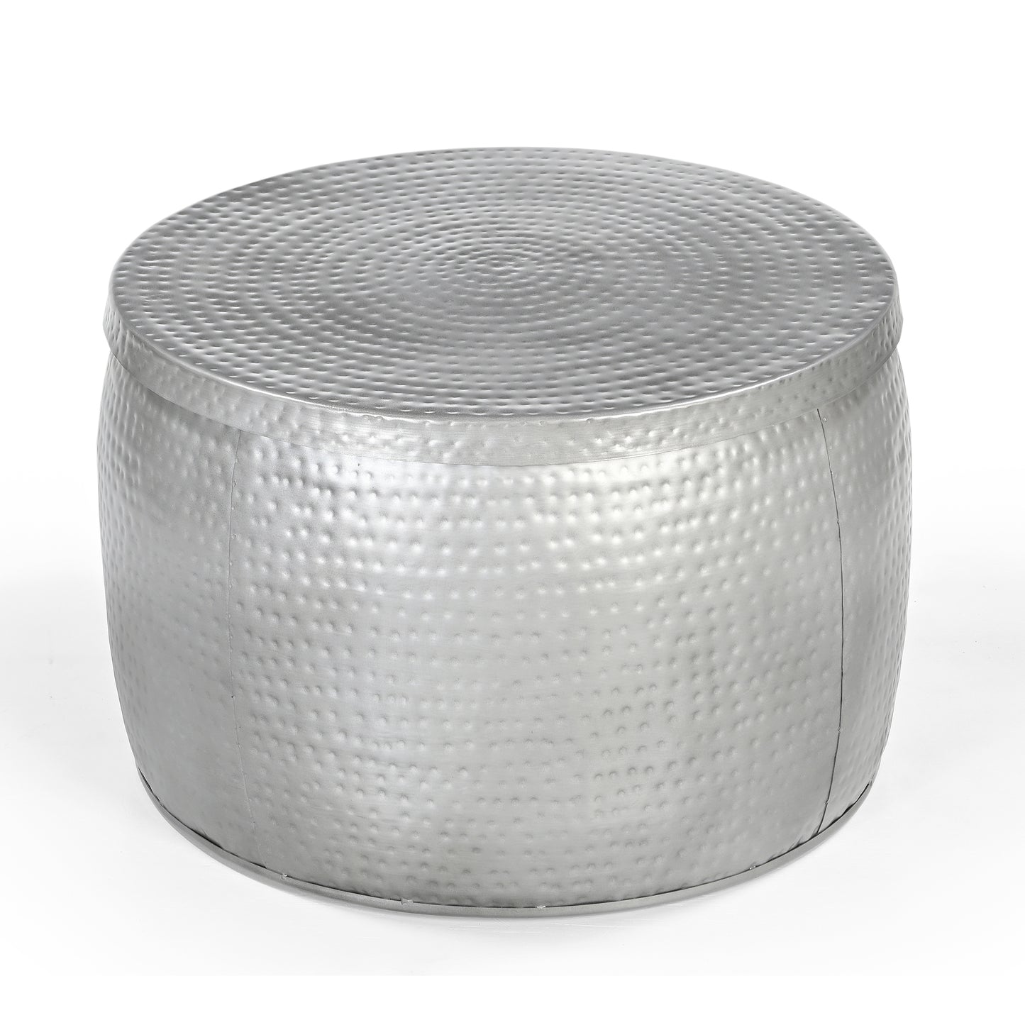 The Hand Punched Metal Circle Coffee Table - decorstore