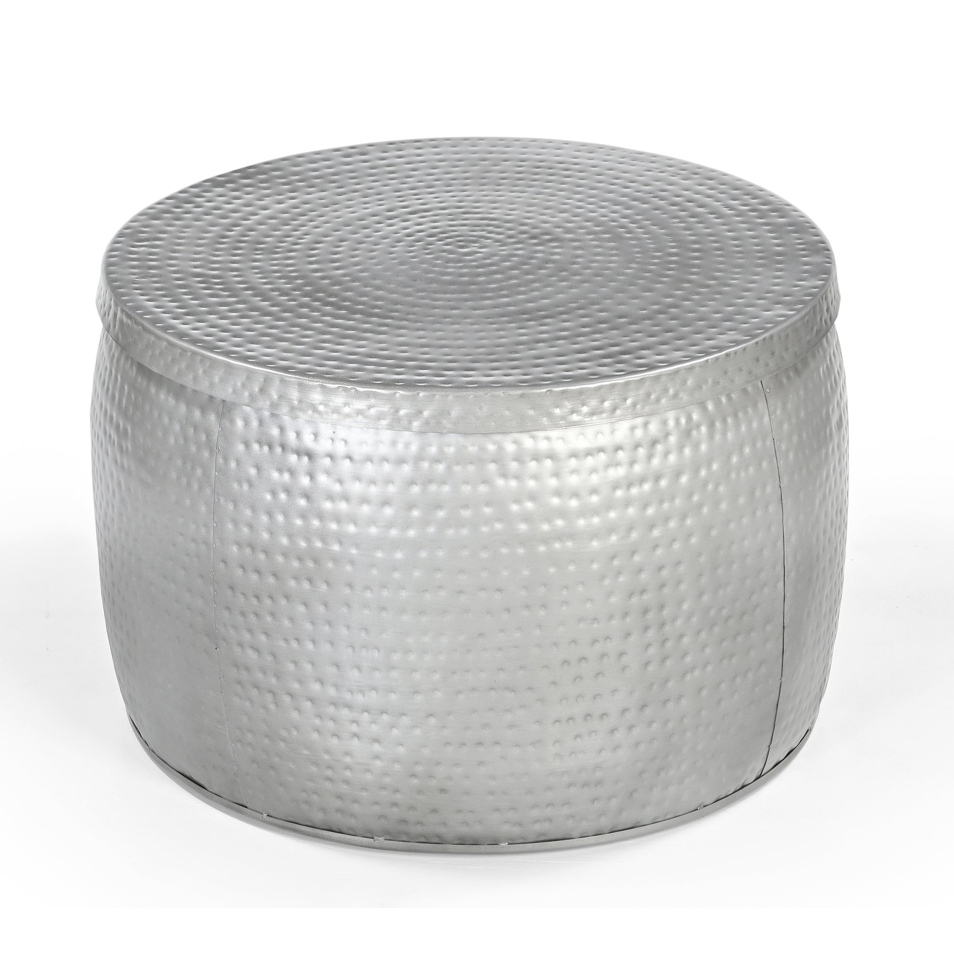 The Hand Punched Metal Circle Coffee Table - decorstore