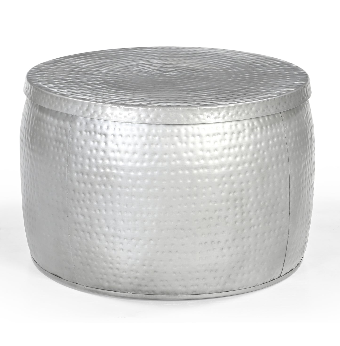 The Hand Punched Metal Circle Coffee Table - decorstore