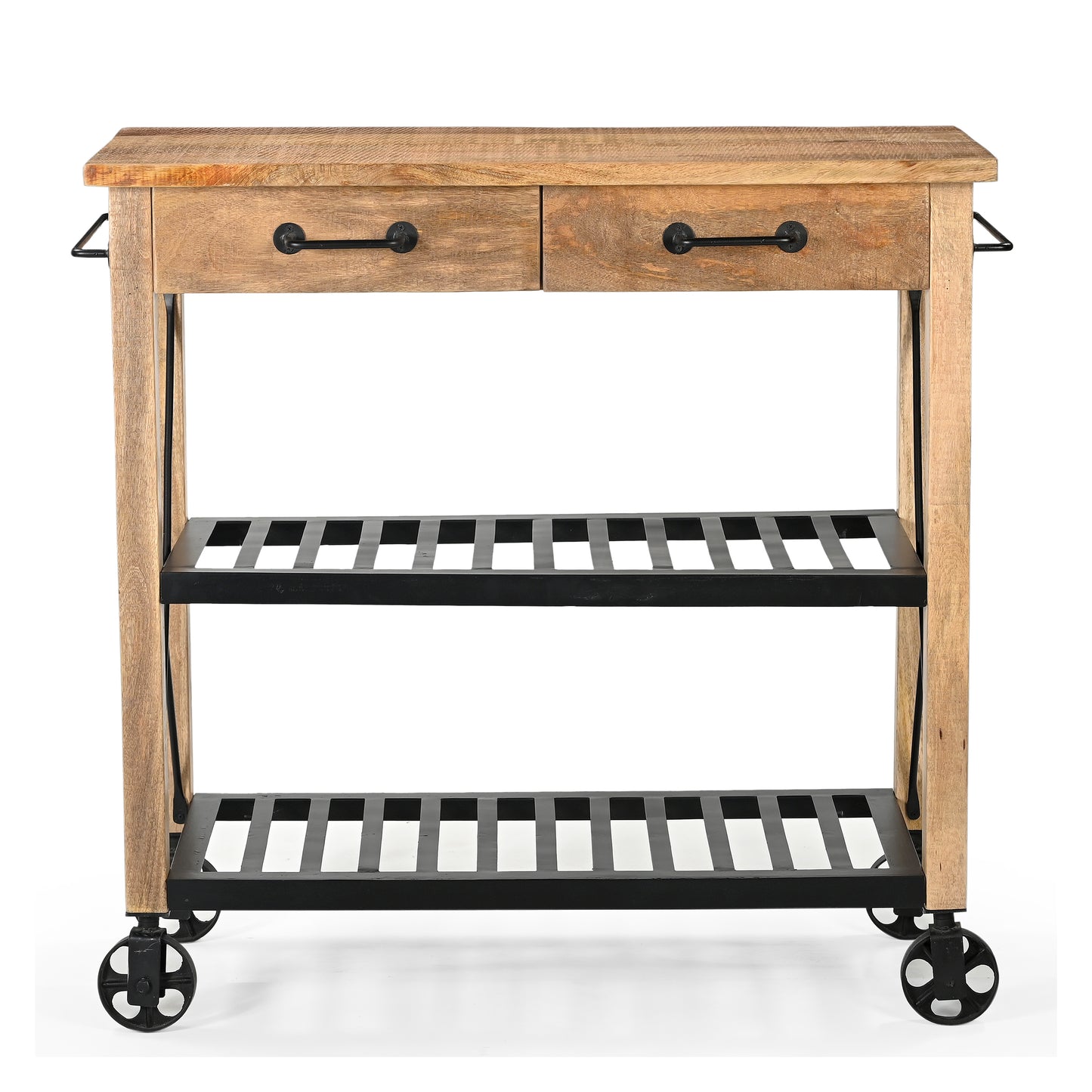 Wooden Wheely Butlers Trolley - decorstore