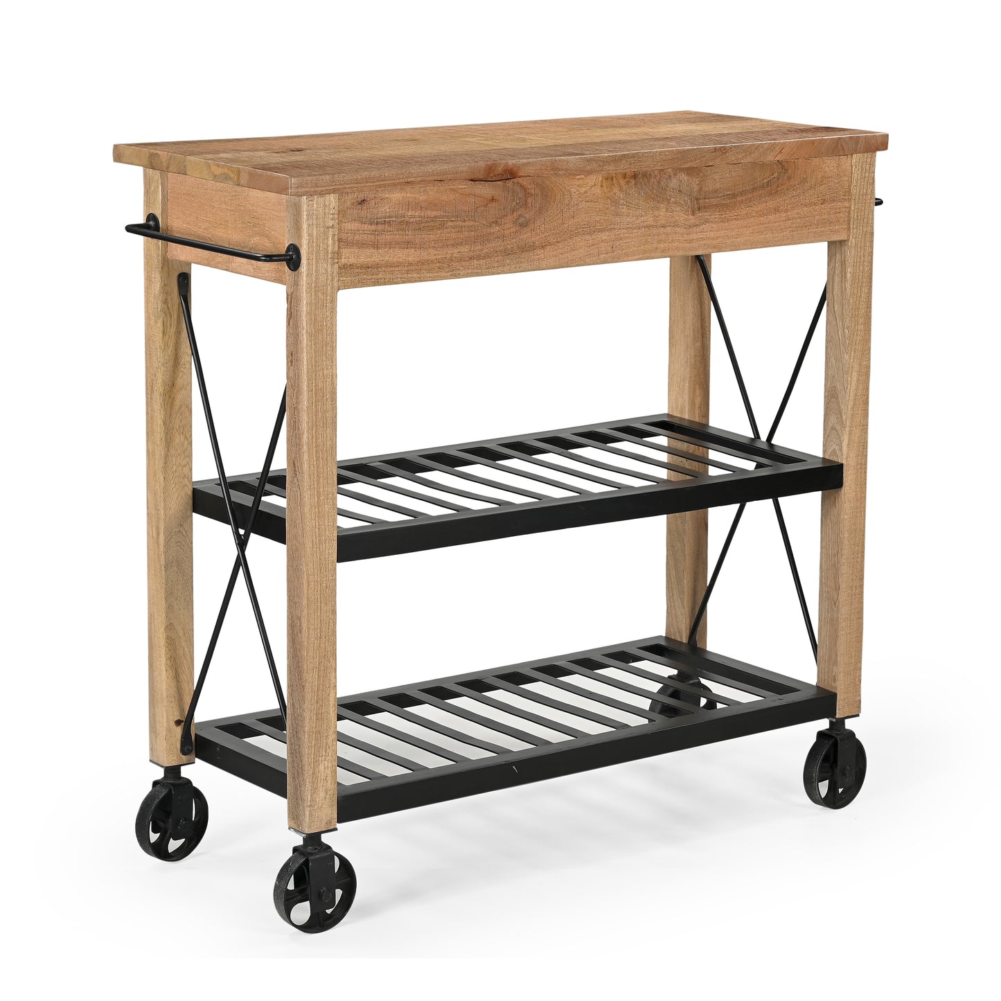 Wooden Wheely Butlers Trolley - decorstore