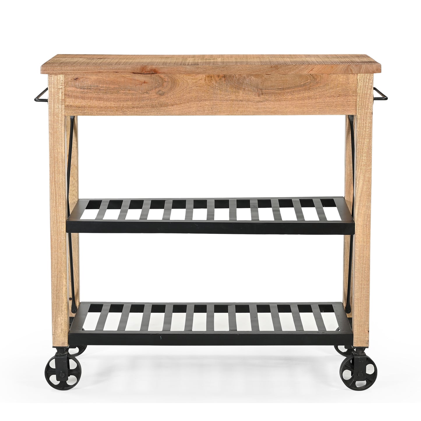 Wooden Wheely Butlers Trolley - decorstore