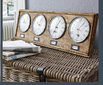 Timber World Clock - decorstore