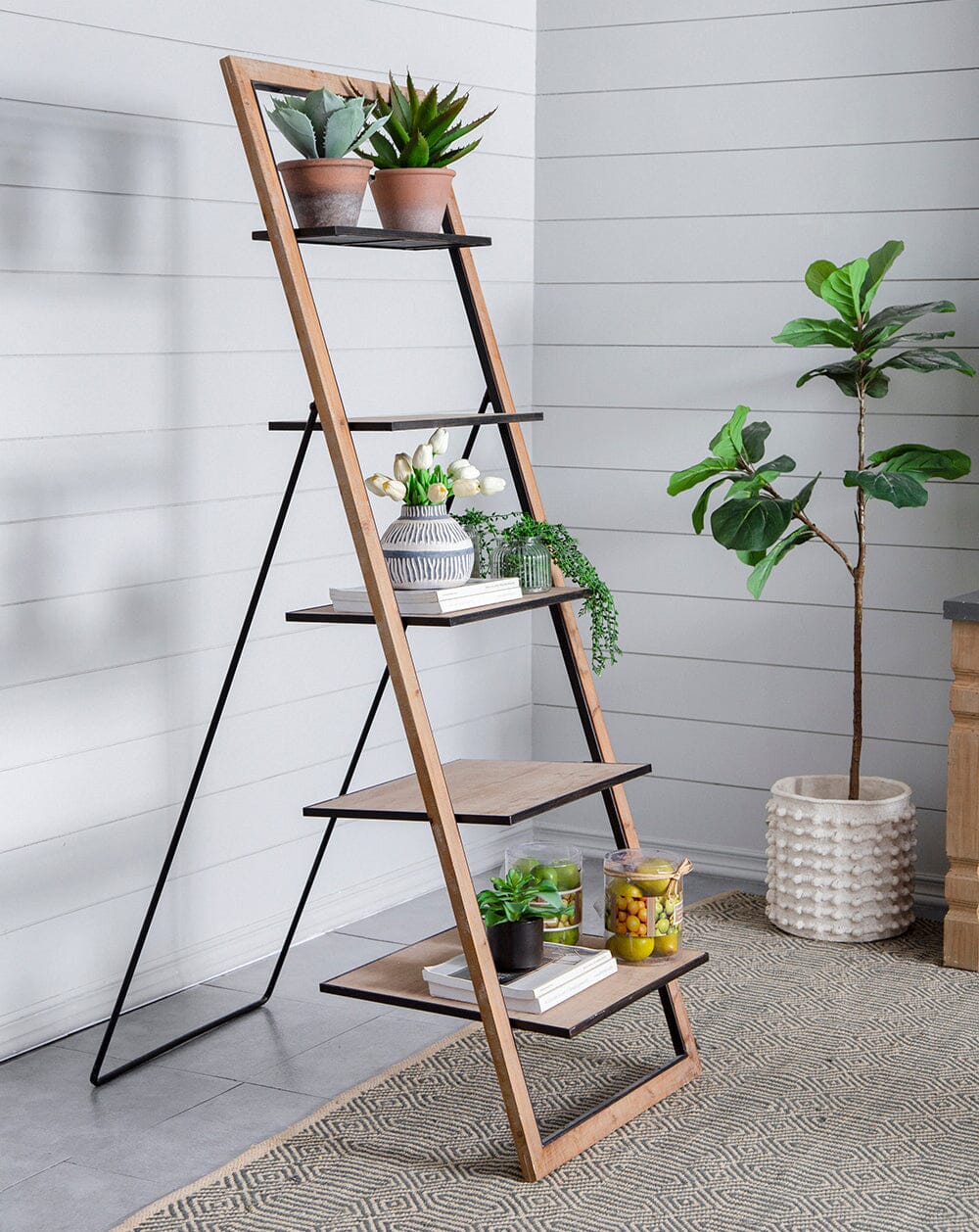 Open Frame Bookcase – Tiered Shelving Design - decorstore