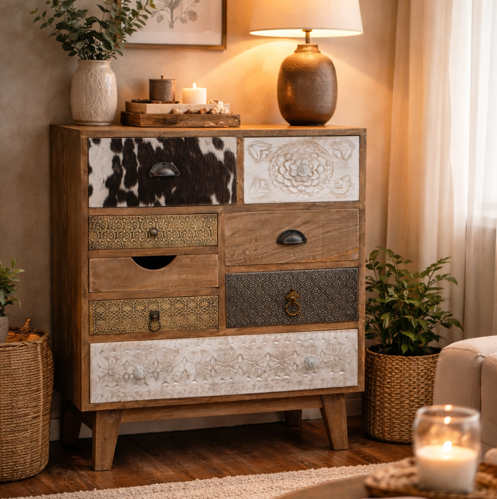 Homestead Solid Timber Handmade Cabinet - decorstore
