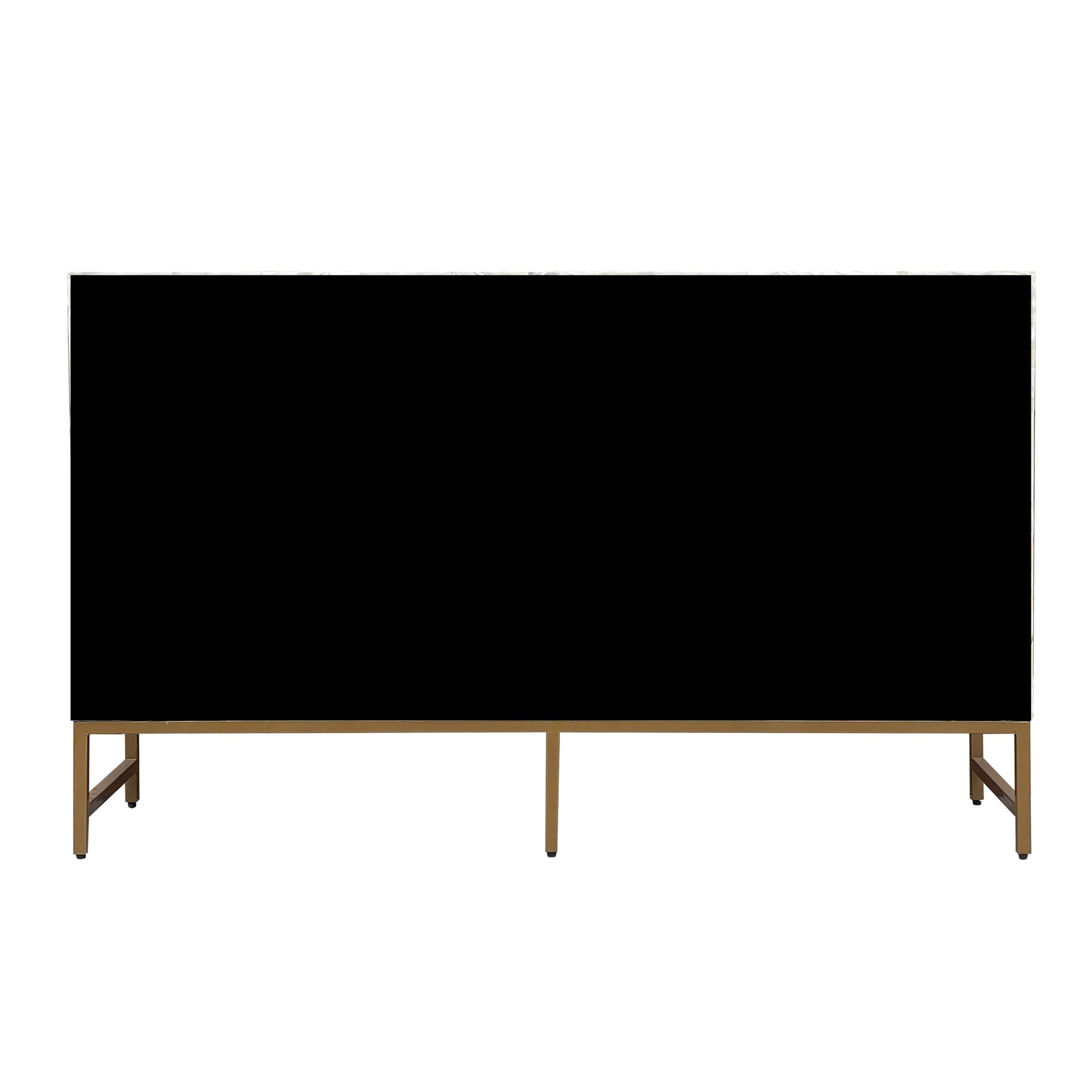 Mother of Pearl Console Cabinet – Light Wash Finish - decorstore
