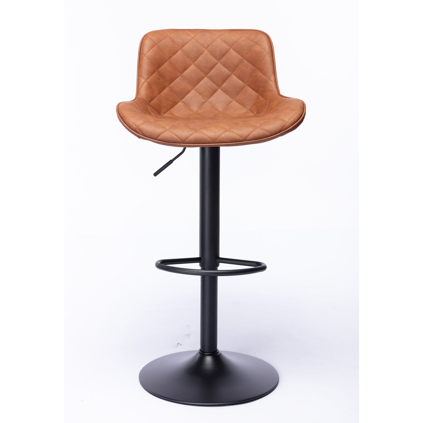 Alto Faux Leather Gas Lift Bar Stool - decorstore