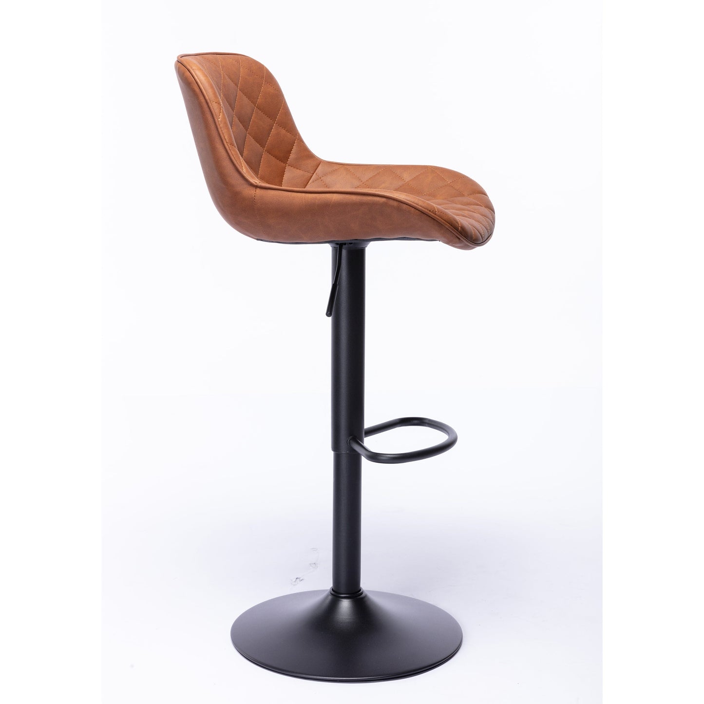 Alto Faux Leather Gas Lift Bar Stool - decorstore