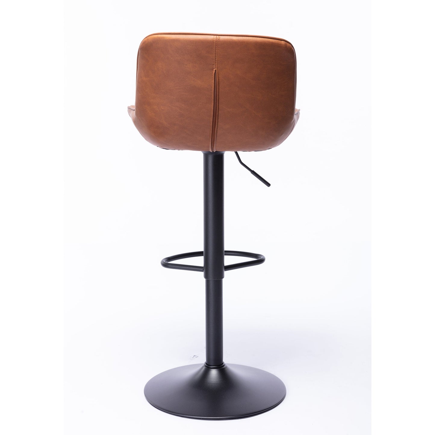 Alto Faux Leather Gas Lift Bar Stool - decorstore