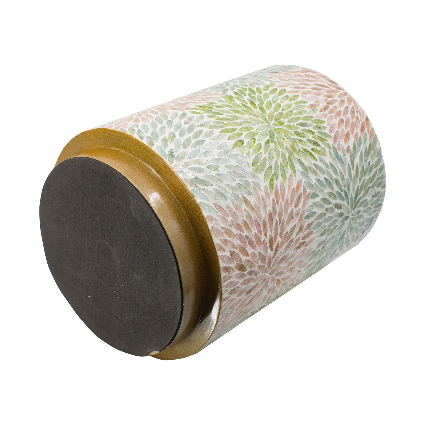 Mother of Pearl Floral inlay side table/Stool - decorstore