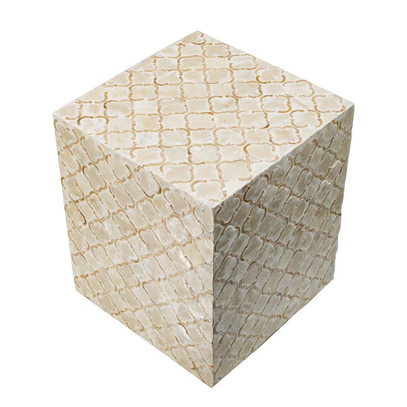 Mother of Pearl Maldives Square Stool/Table - decorstore