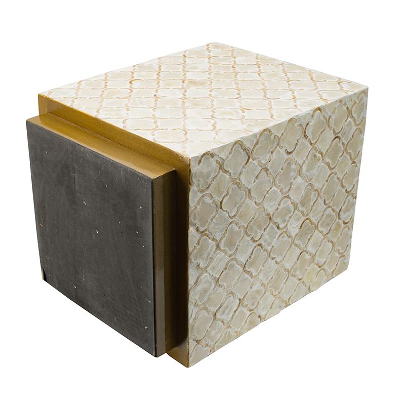 Mother of Pearl Maldives Square Stool/Table - decorstore