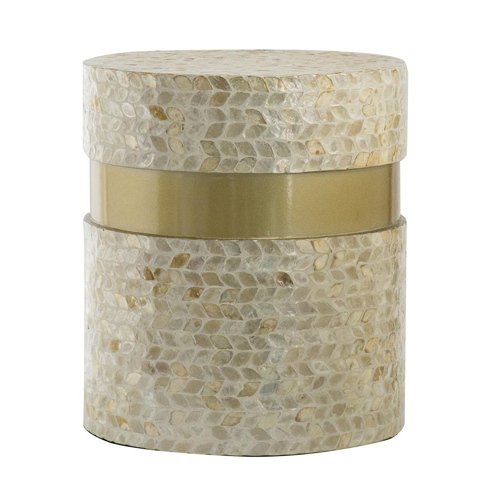 Mother of Pearl Baha Stool/Table - decorstore
