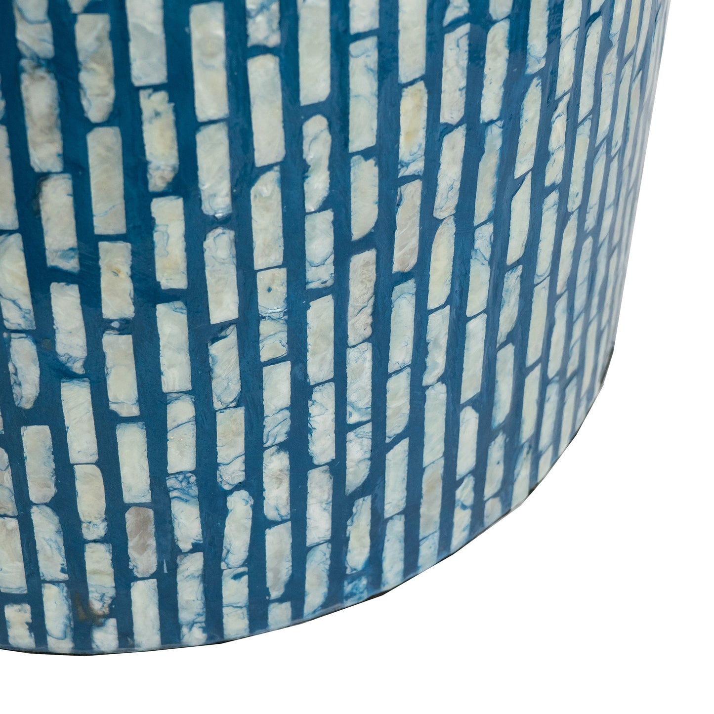 Mother of Pearl Stool Aqua - decorstore