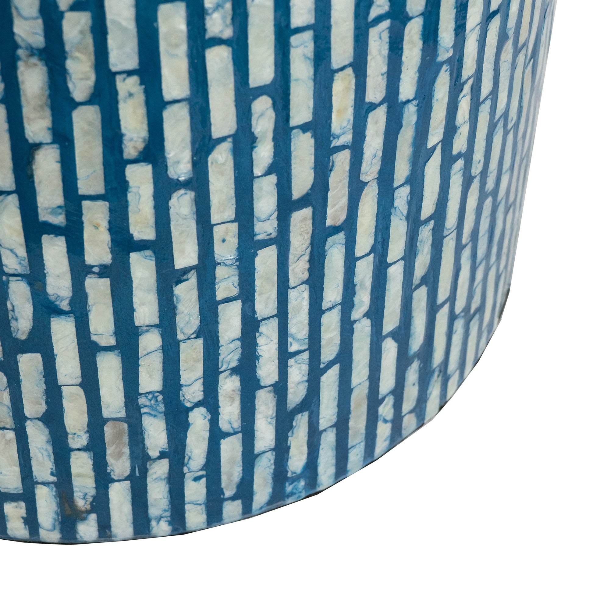 Mother of Pearl Stool Aqua - decorstore