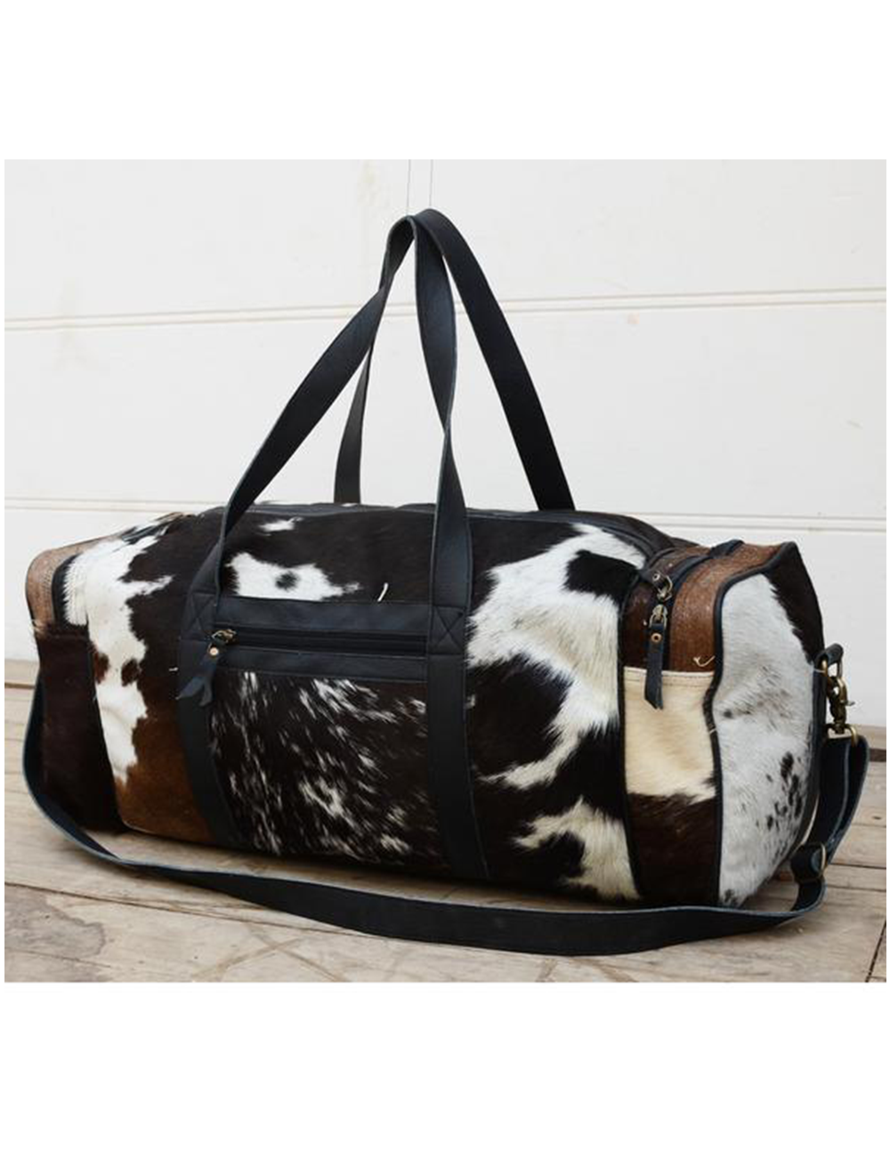 Multi-Cowhide Weekender Bag - decorstore
