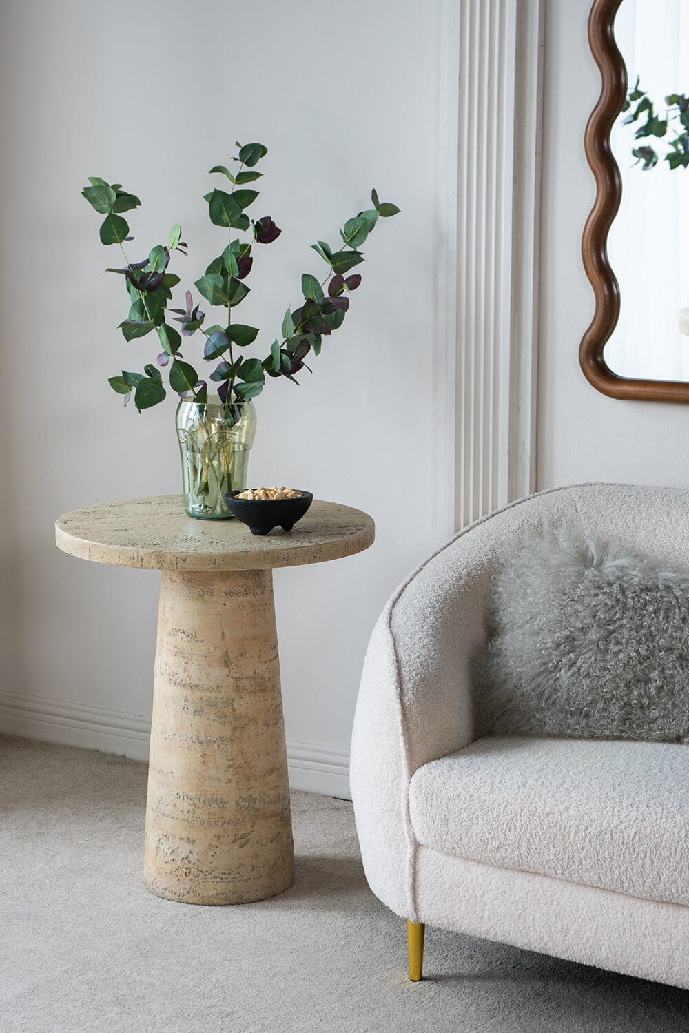Goran Cement Round Side Table - decorstore