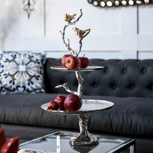 Aluminium Glass Tree Cake Stand - decorstore