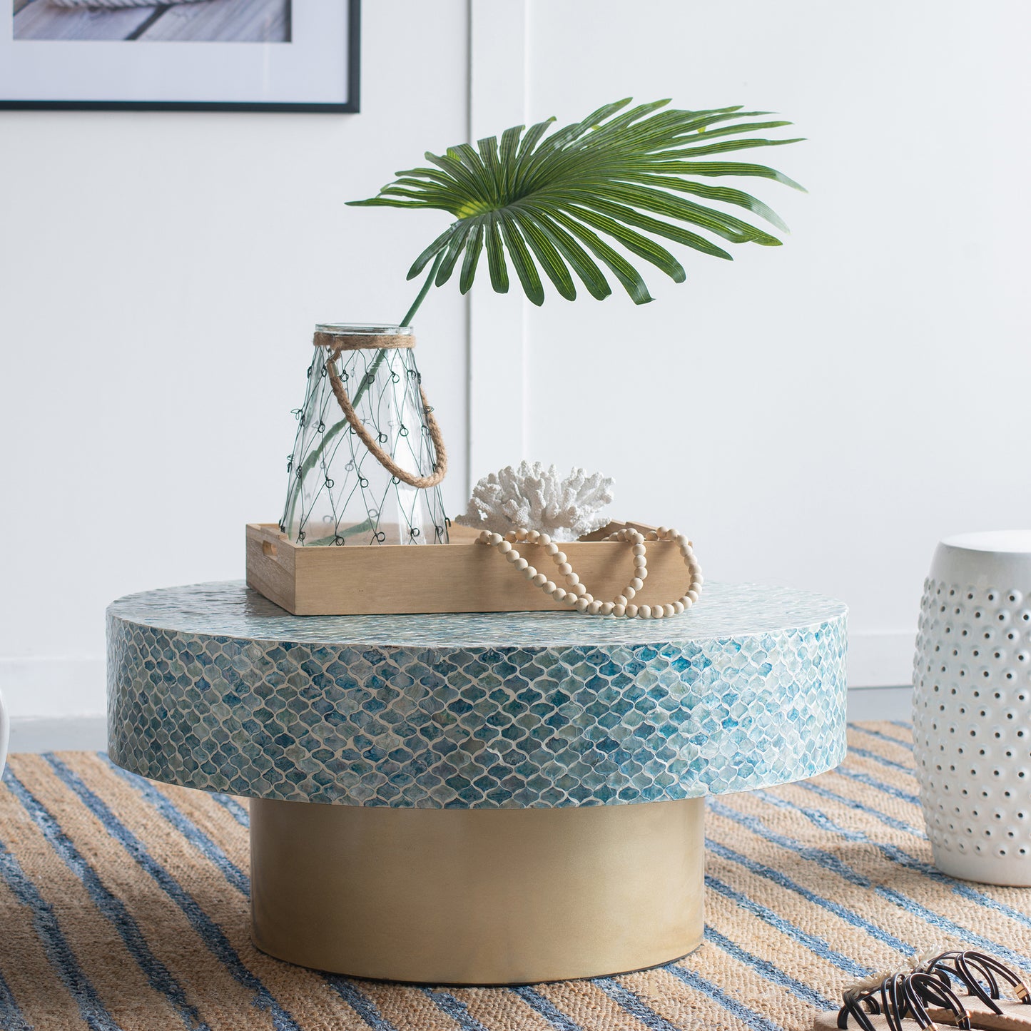 Mother of Pearl Maldives Coffee Table - decorstore