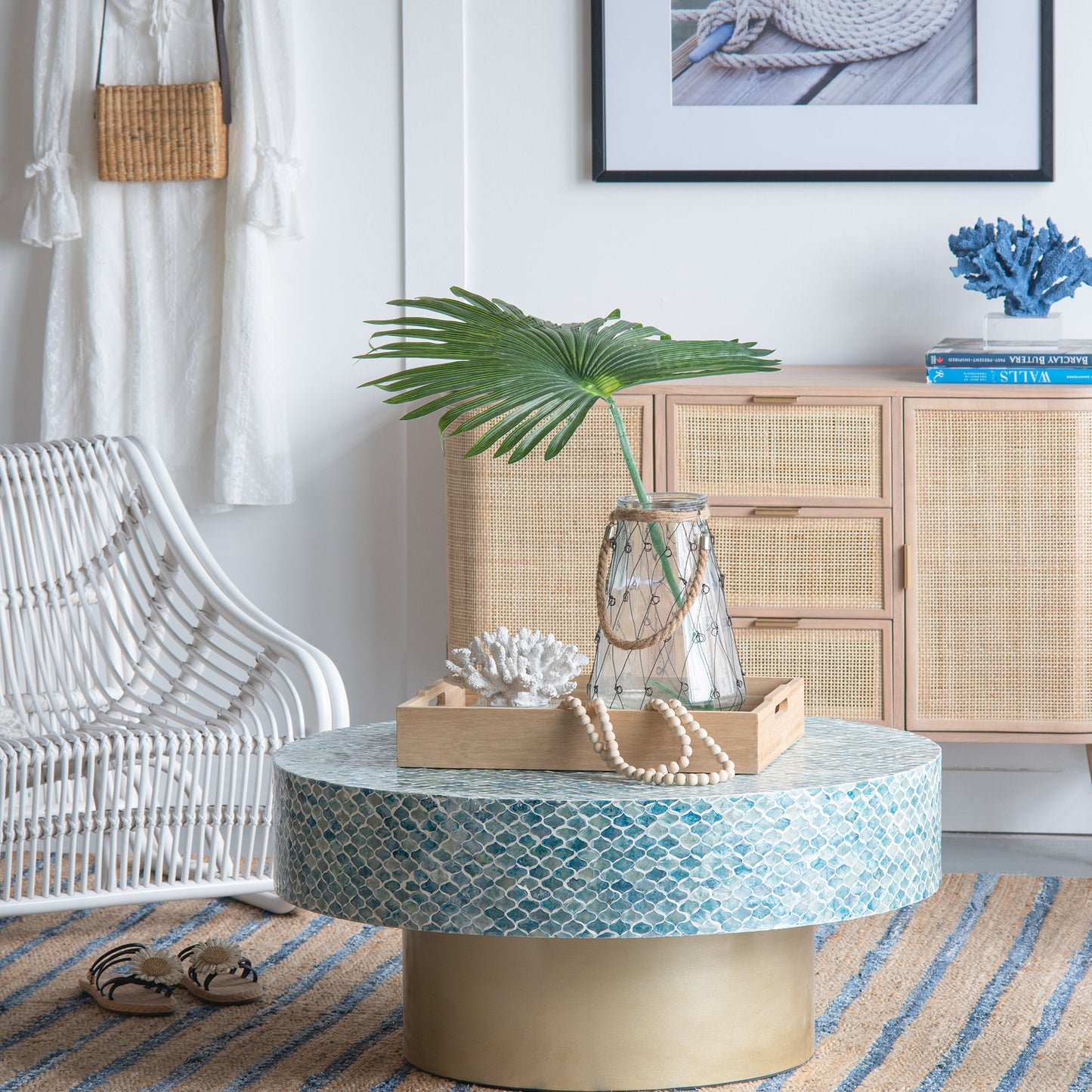 Mother of Pearl Maldives Coffee Table - decorstore
