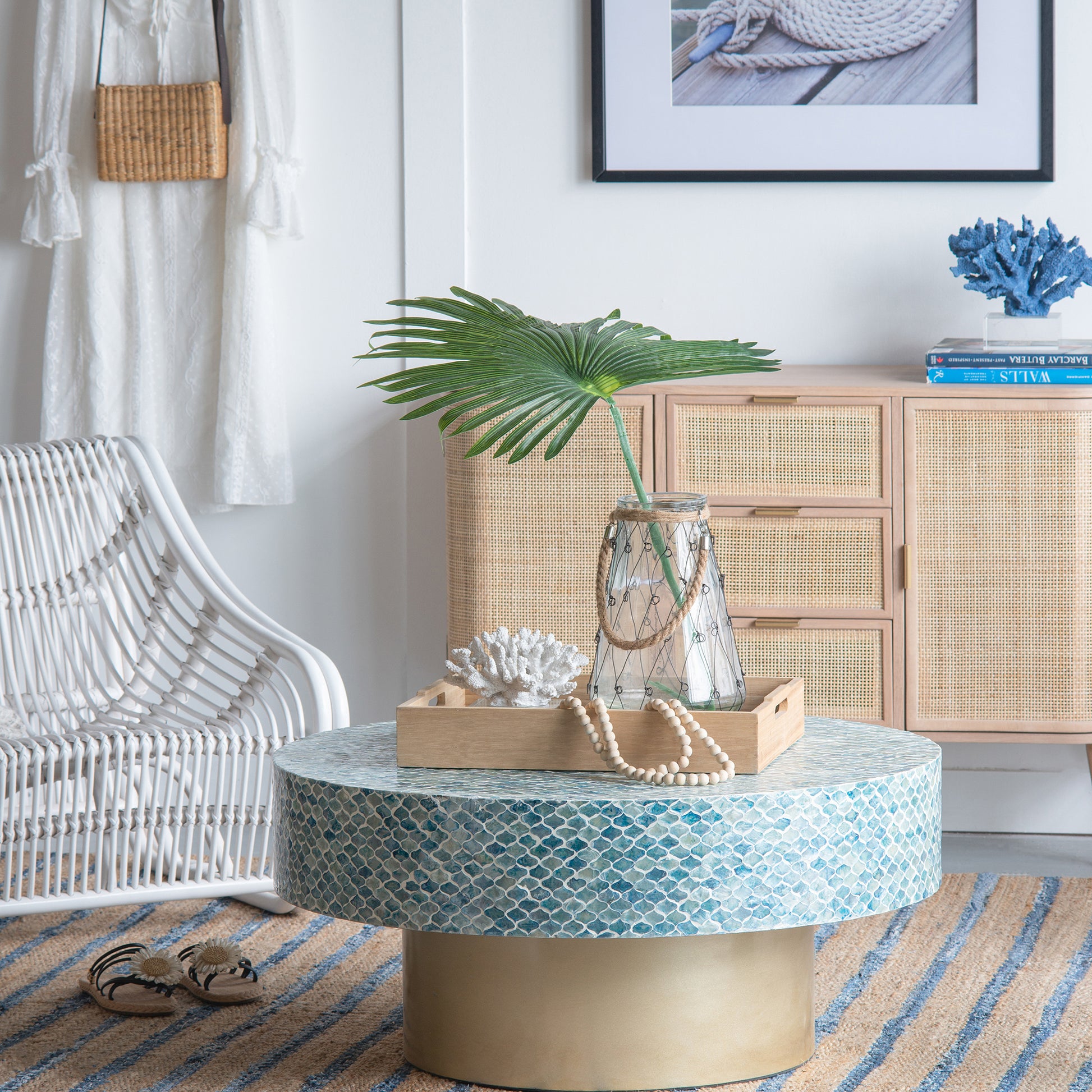 Mother of Pearl Maldives Coffee Table - decorstore
