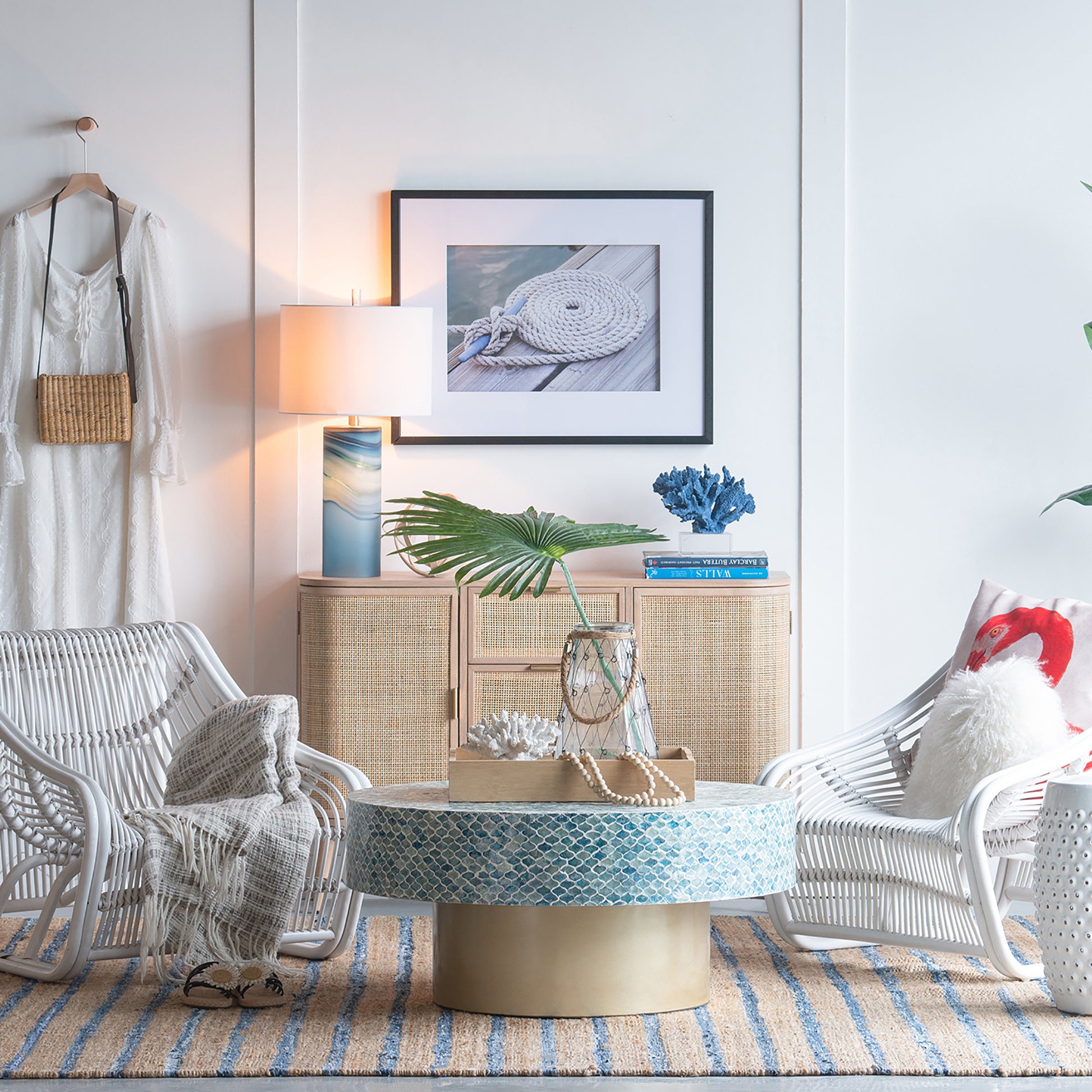 Mother of Pearl Maldives Coffee Table - decorstore