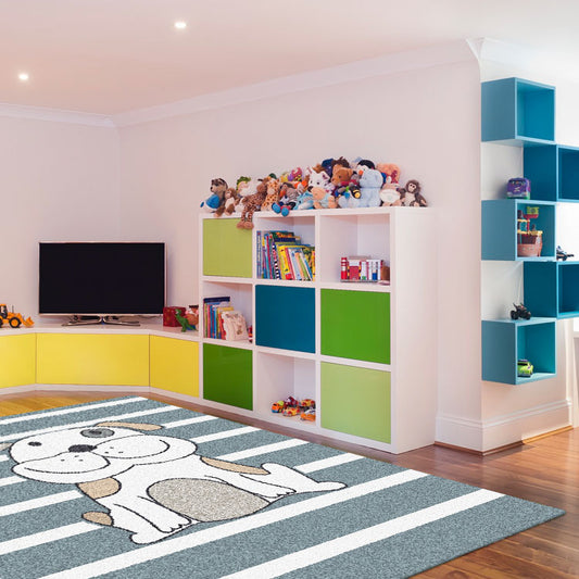 KidsZoo 2440 Blue Rug - decorstore
