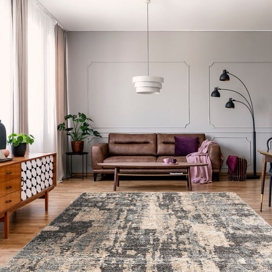 Lotus 2617 Light Grey Turkish Rug - decorstore