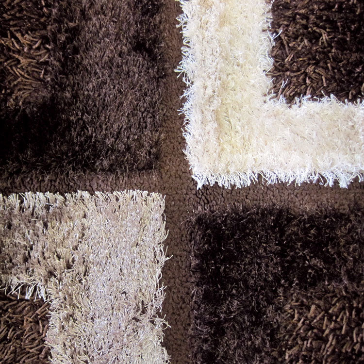 Turkish Luxury Shaggy Brown Rug - decorstore