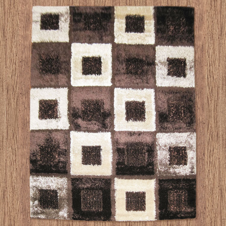 Turkish Luxury Shaggy Brown Rug - decorstore
