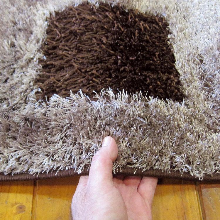 Turkish Luxury Shaggy Brown Rug - decorstore