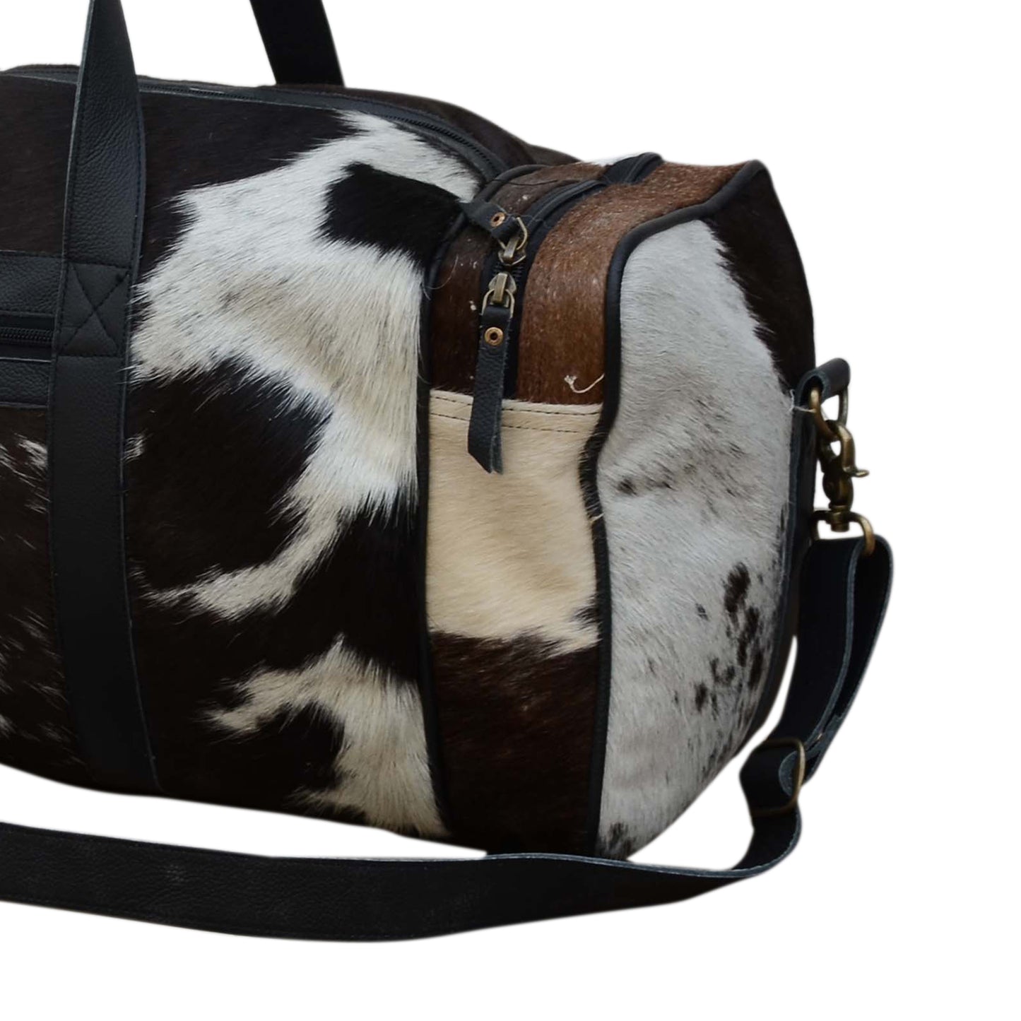 Multi-Cowhide Weekender Bag - decorstore