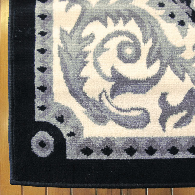 Turkish Ruby Black Rug - decorstore