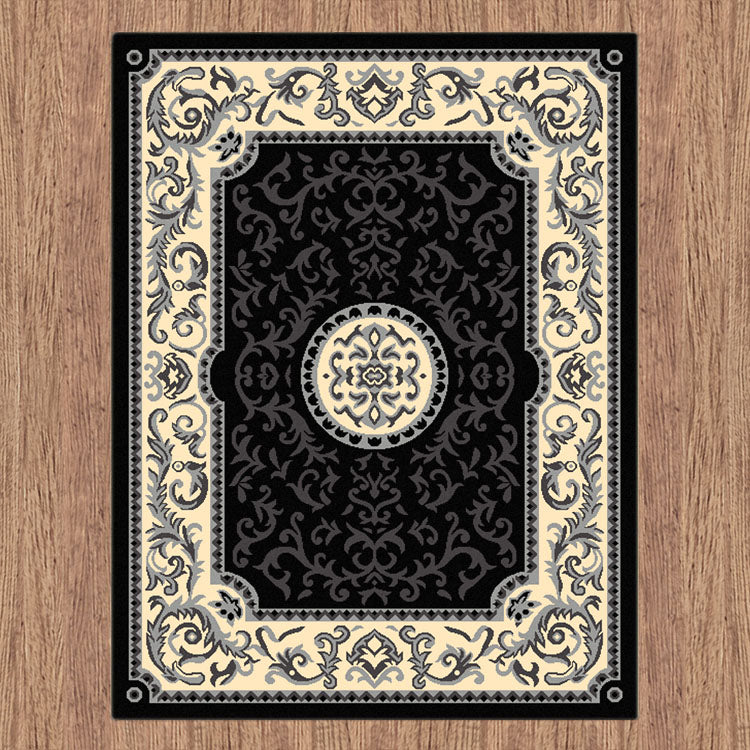 Turkish Ruby Black Rug - decorstore