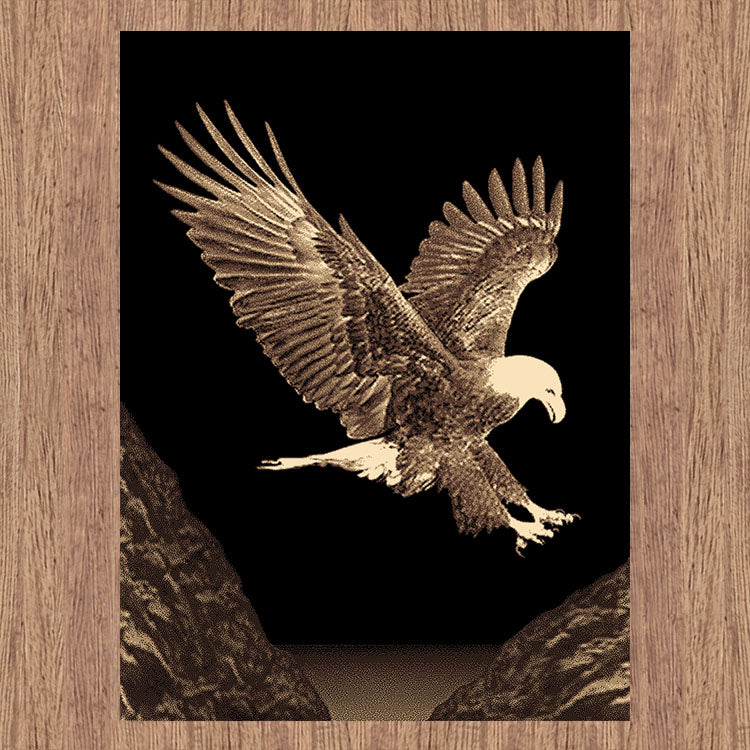 Turkish Ruby Eagle Rug - decorstore